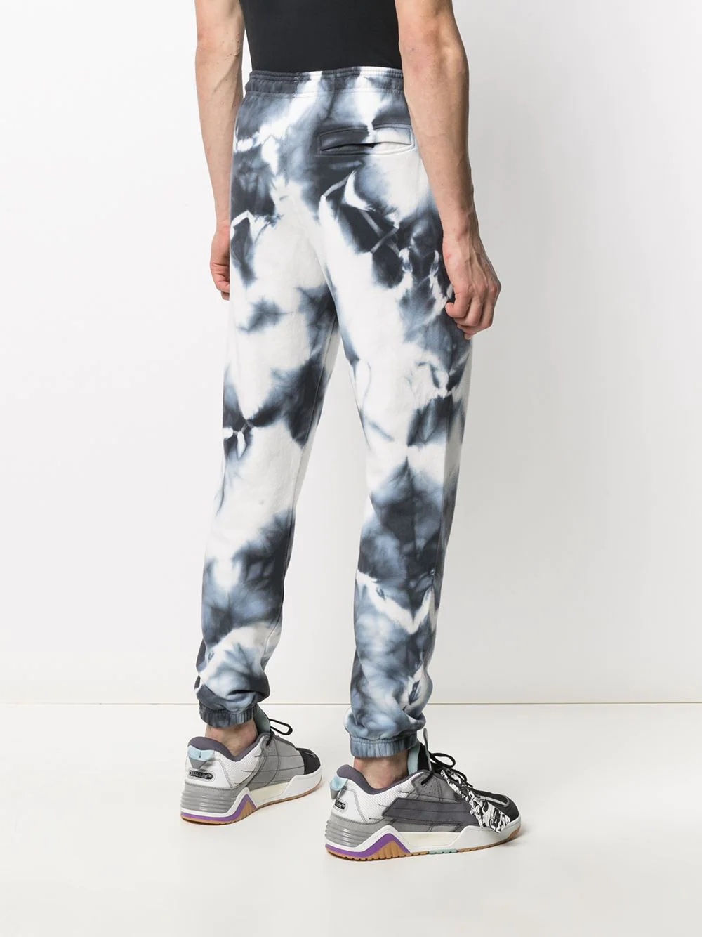 tie-dye print track pants - 4