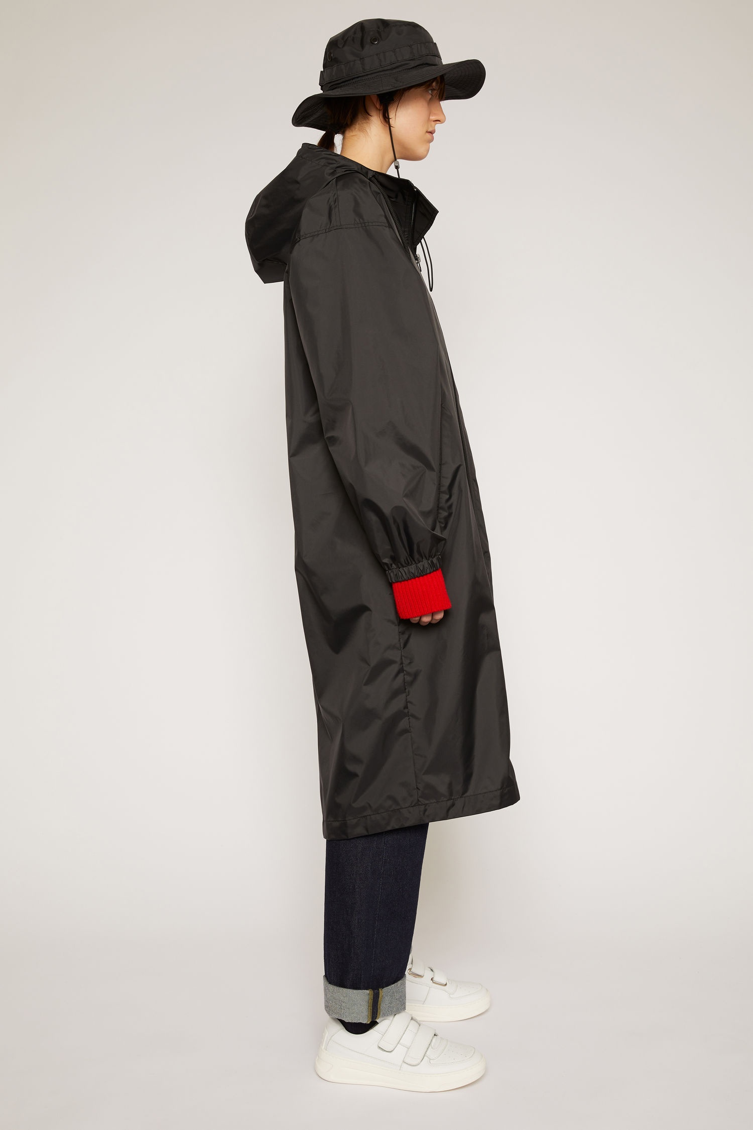 Face plaque technical raincoat black - 3
