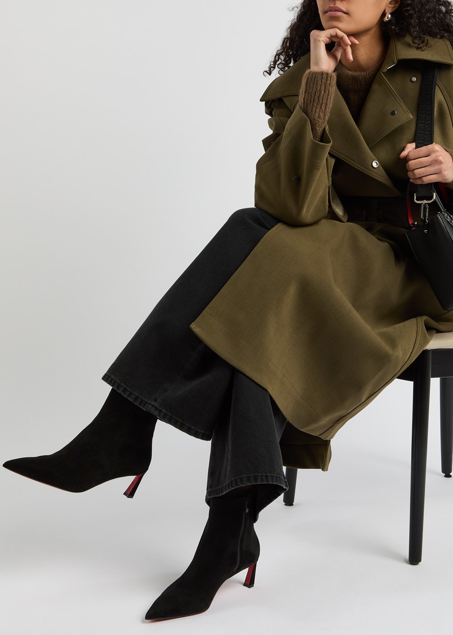 Christian Louboutin Condora 55 Suede Ankle Boots - 5