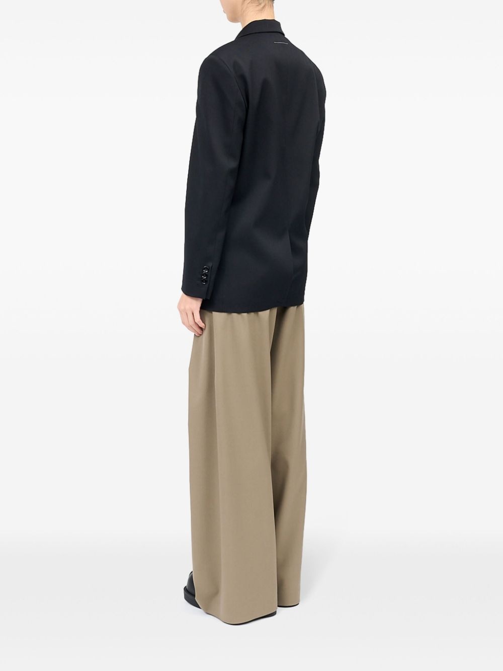 notched-lapel blazer - 5