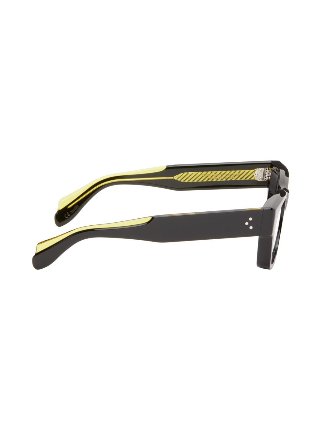 Black & Yellow 9690 Square Glasses - 2