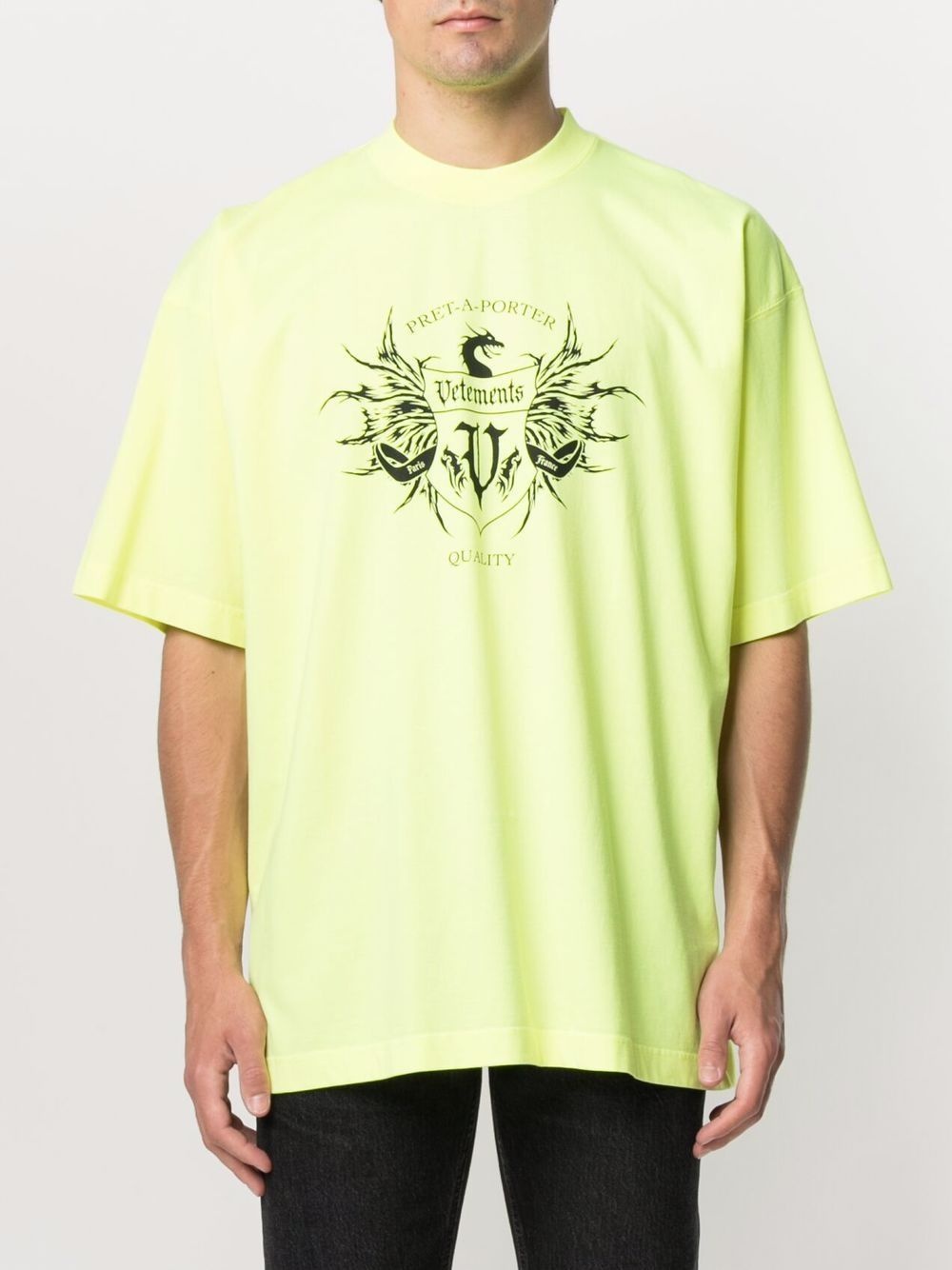 logo-print oversize T-shirt - 4