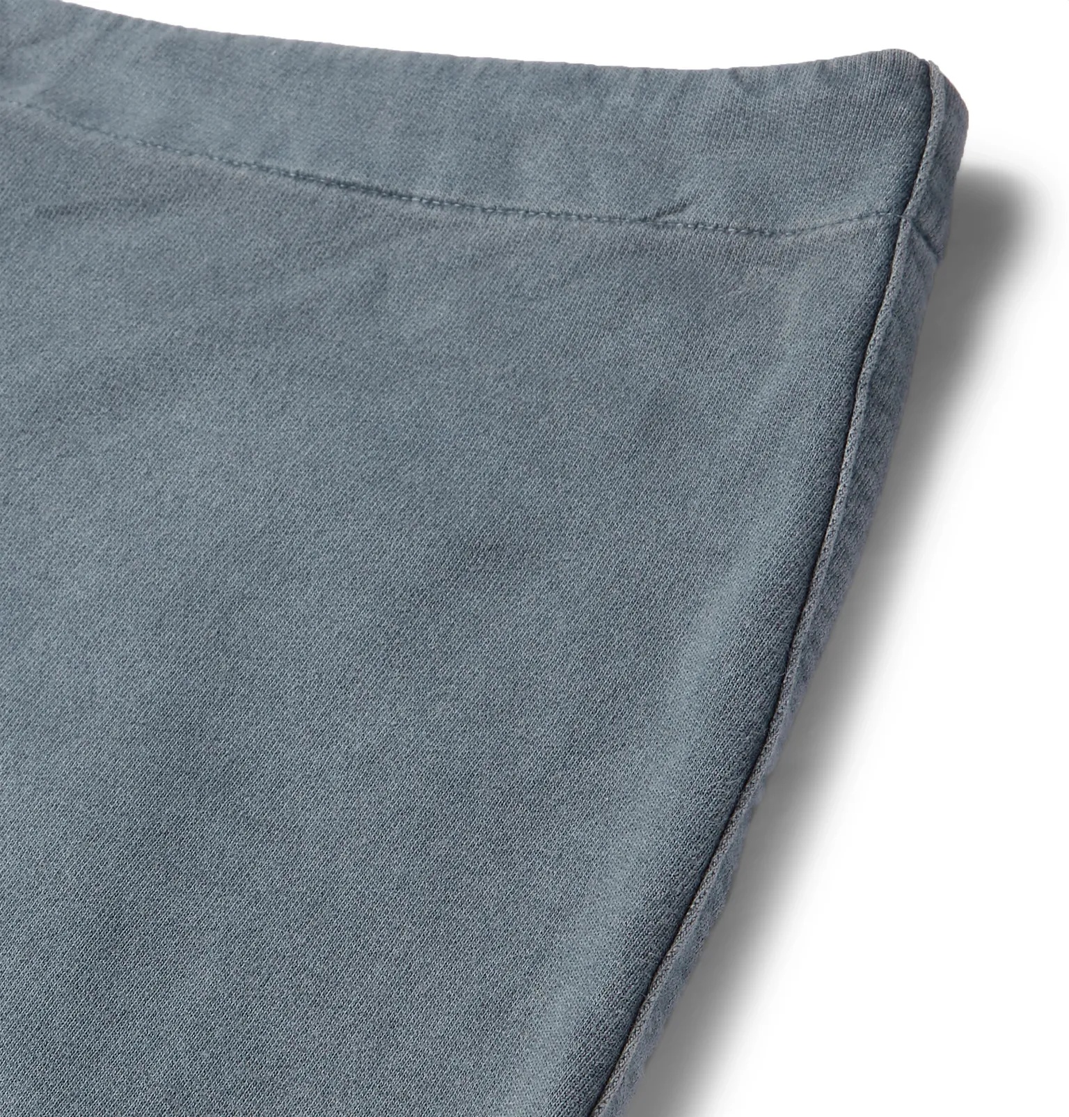 Slim-Fit Layered Rivet-Detailed Loopback Cotton-Jersey Sweatpants - 5