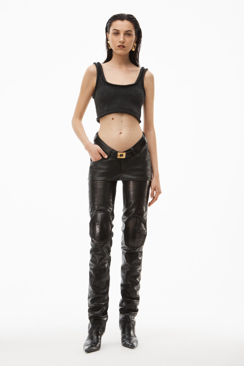 Alexander Wang knit tank in boiled wool outlook