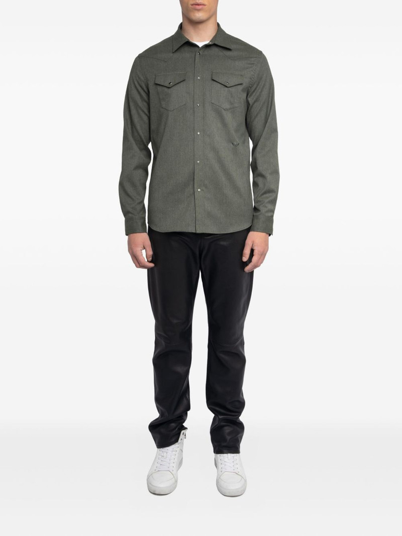 Zadig & Voltaire Saby double-pocket long-sleeve shirt outlook