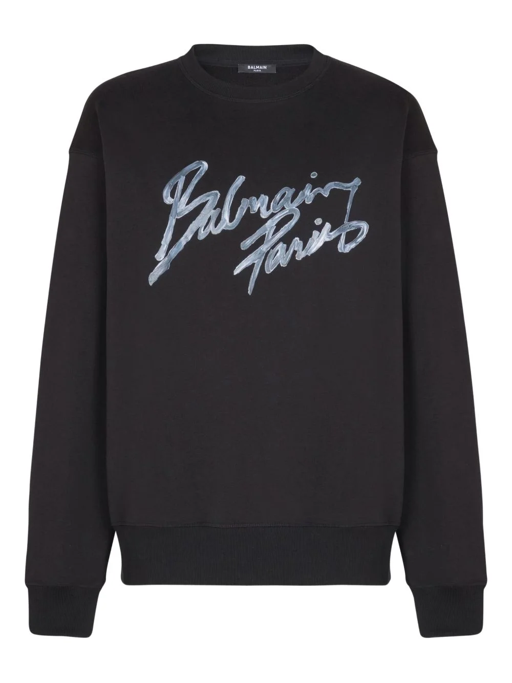 logo-print cotton sweatshirt - 1