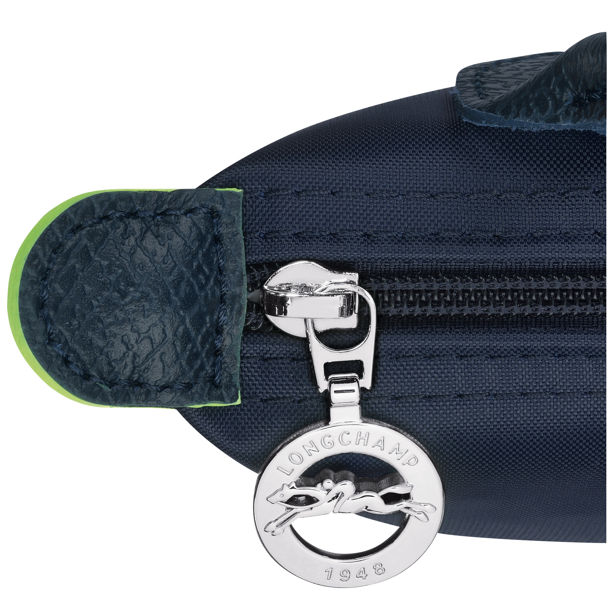 Le Pliage Green Pouch with handle Navy - Recycled canvas - 5