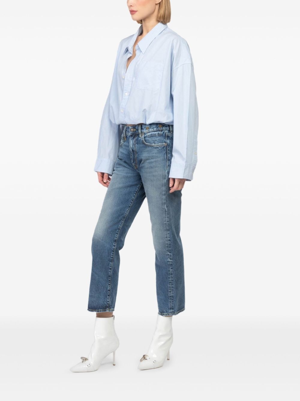 cropped straight jeans - 3