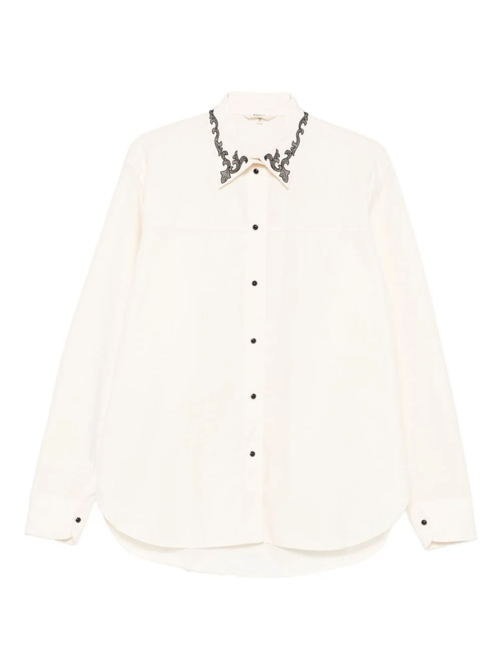 embroidered-collar shirt - 1
