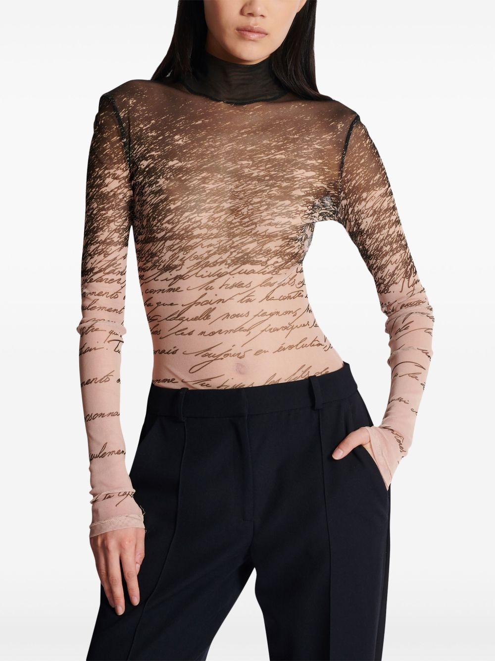 Love Letter-print top - 5