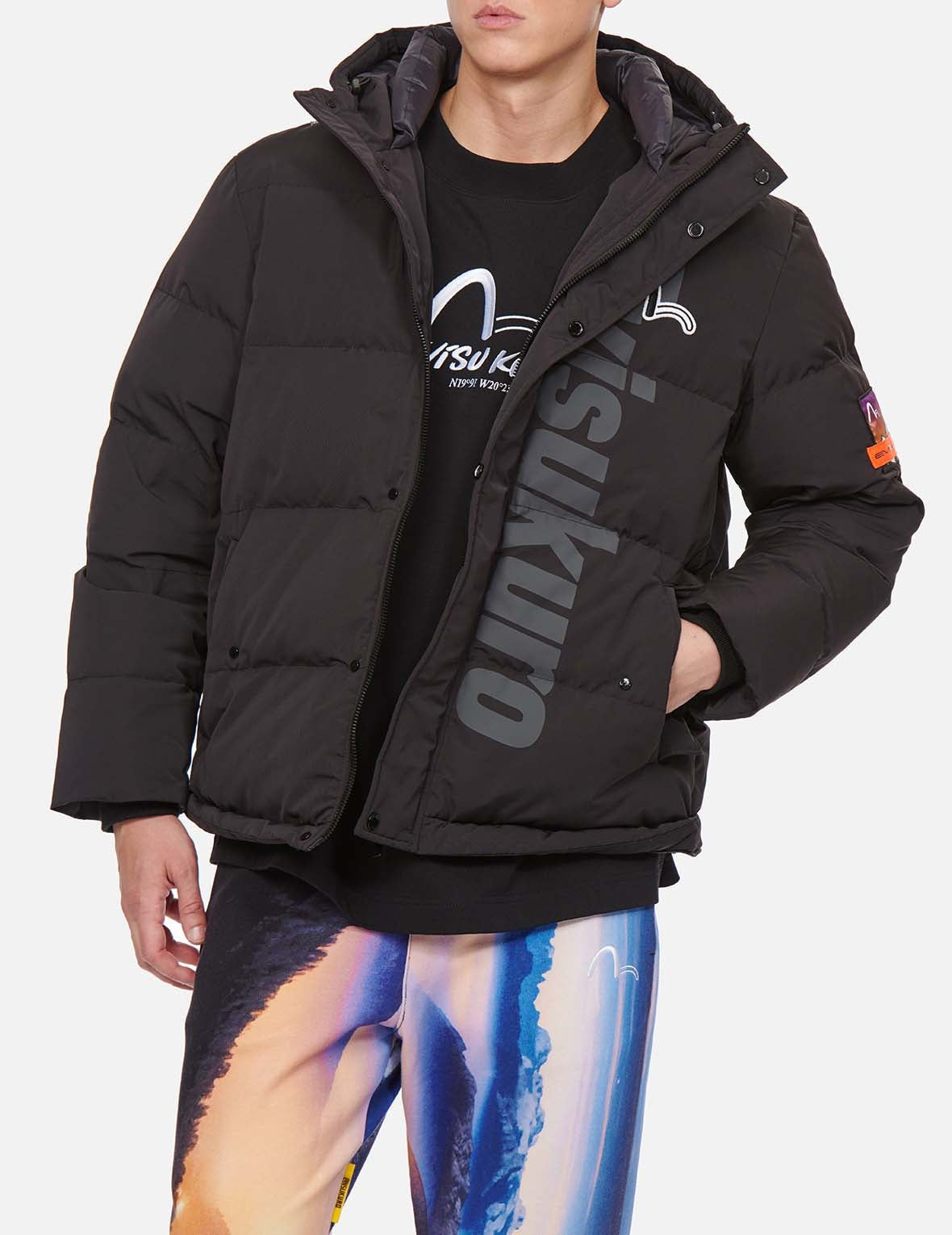 Logo Print Convertible Longline Down Parka - 9