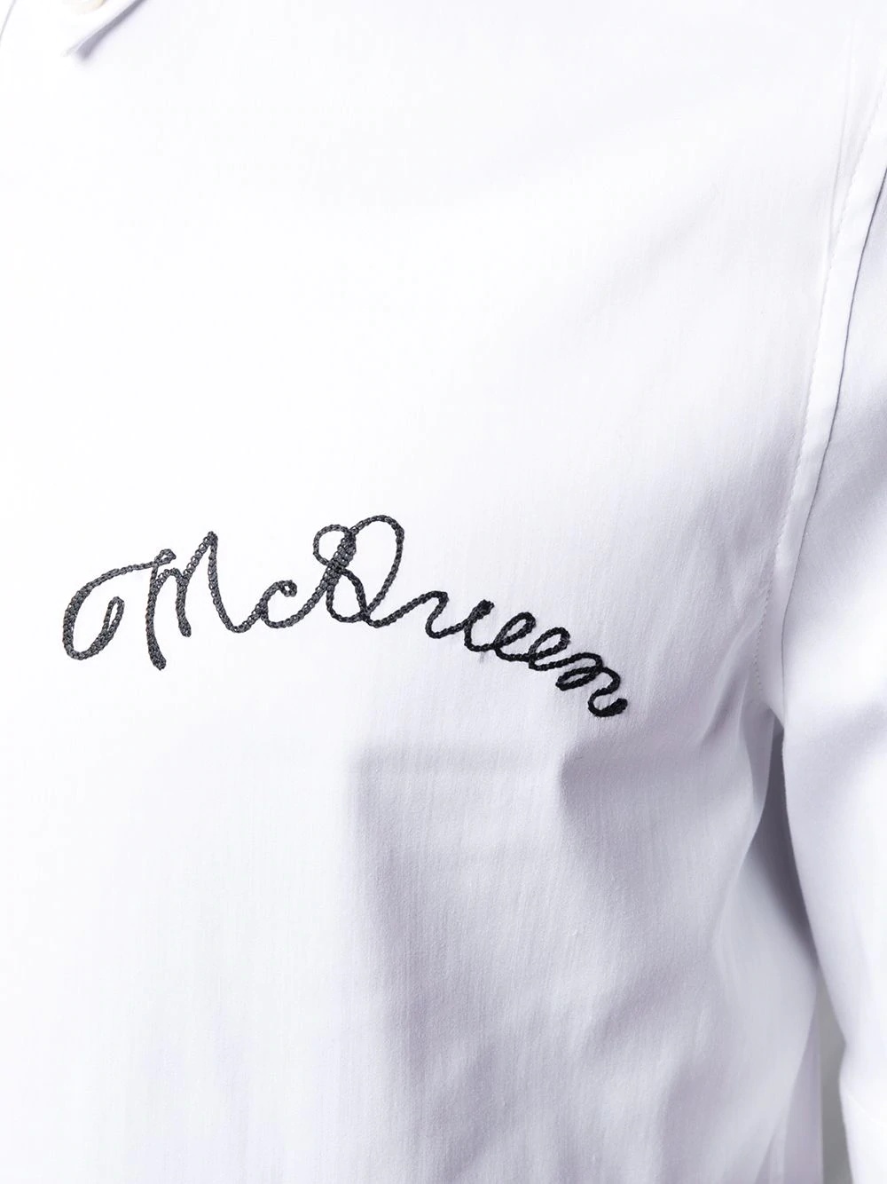 embroidered chest logo shirt - 5