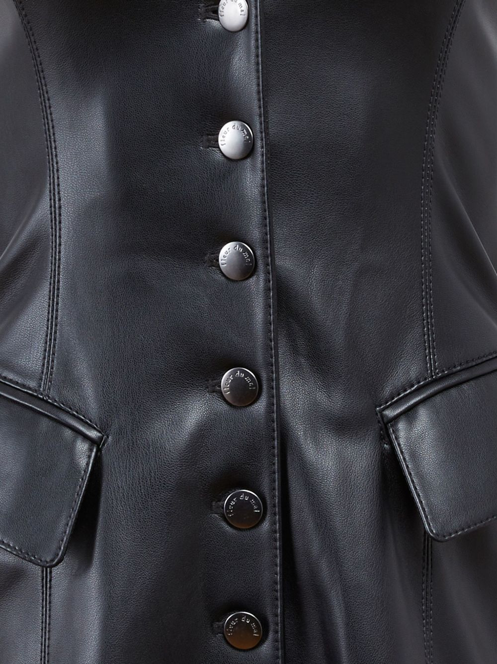 Harley button-front pocket mini dress - 2