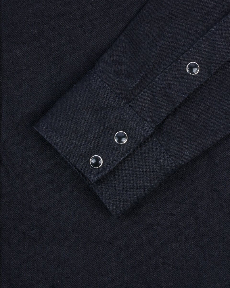 IHSH-396-BLK 13.5oz Denim Western Shirt Black 4