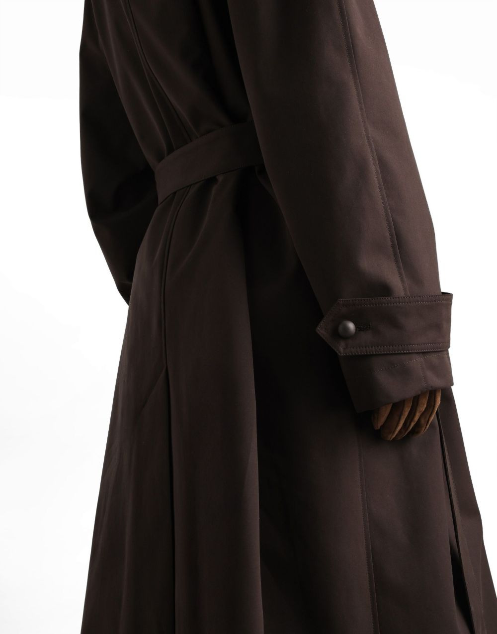 double-breasted belted coat - 5