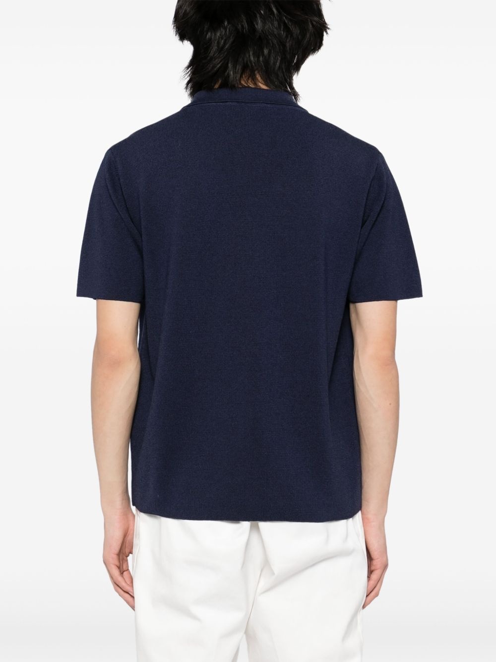 knitted polo shirt - 3