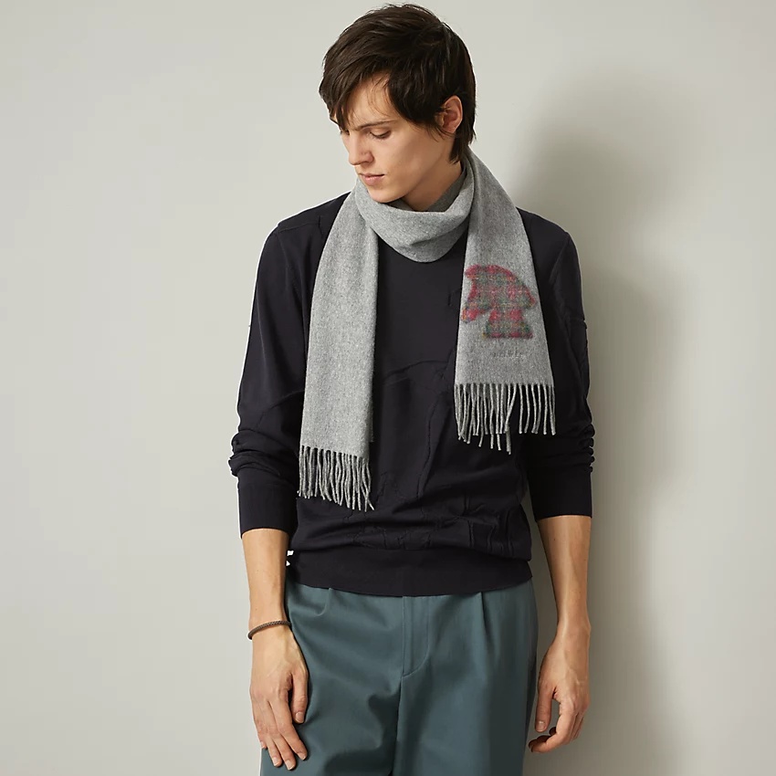 Highlands embroidered patch muffler - 2