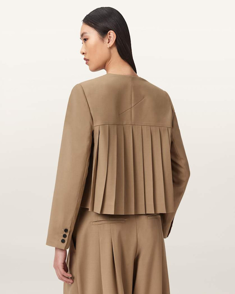 POPPY SINGLE BREASTED PLEATED BLAZER 7