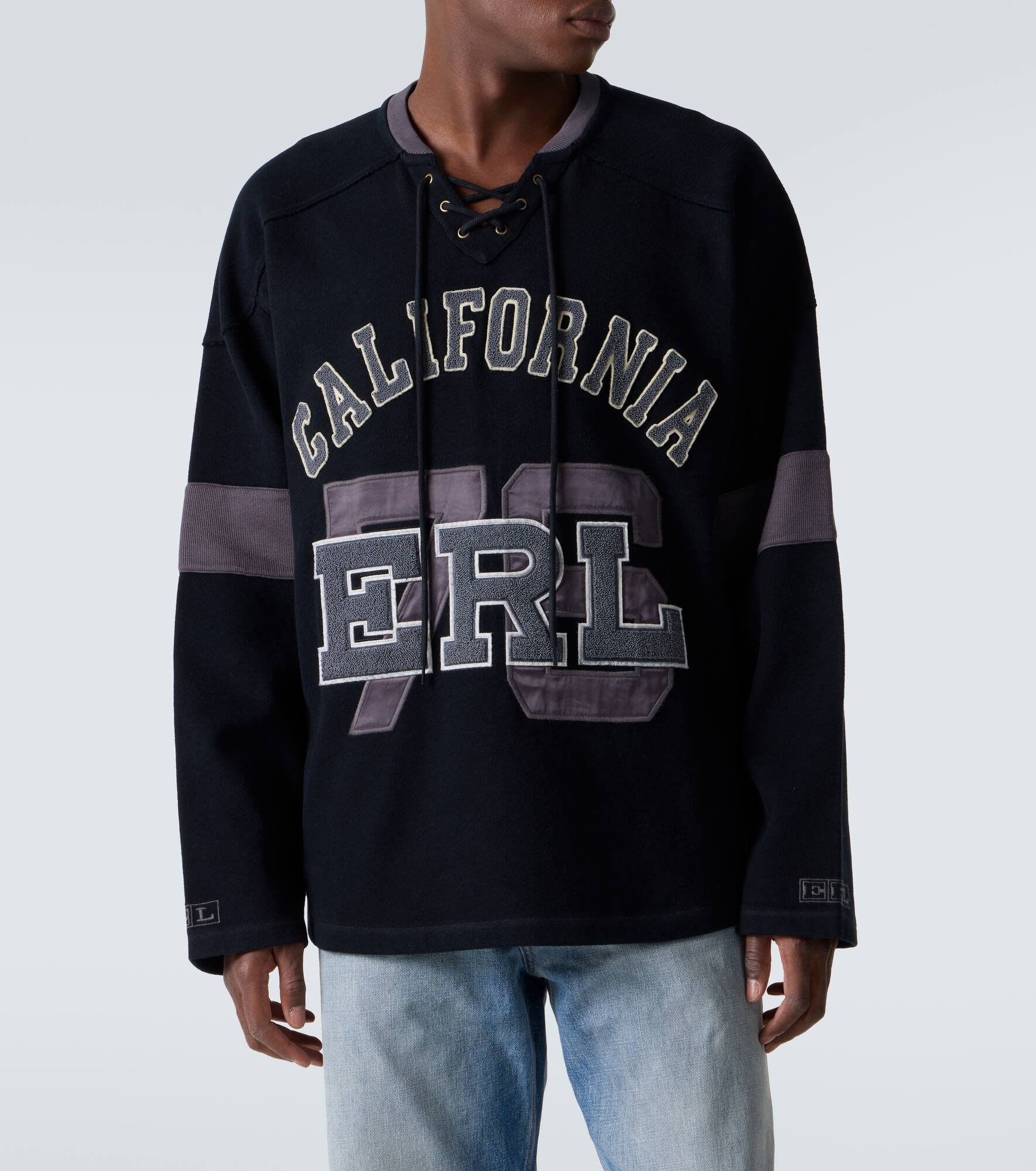Embroidered cotton jersey T-shirt - 3
