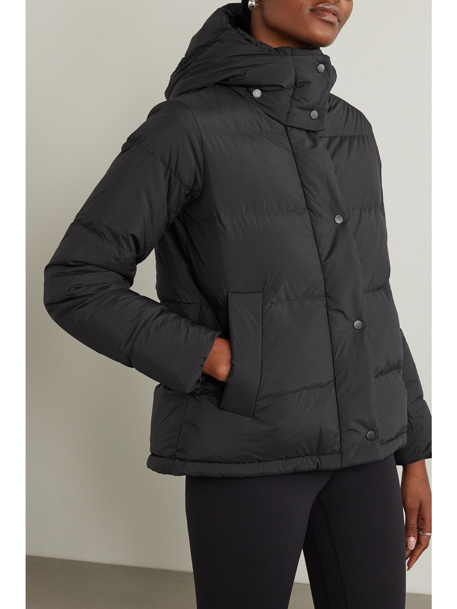 Wunder Puff hooded quilted Glyde™ down jacket Black - 3