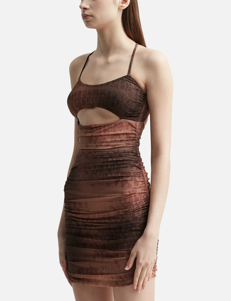 MESH TYPEWRITER MINI DRESS 2