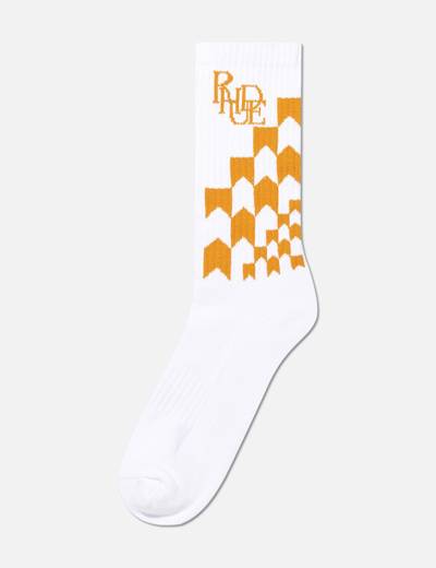 Rhude RACING CHECKER SOCKS outlook