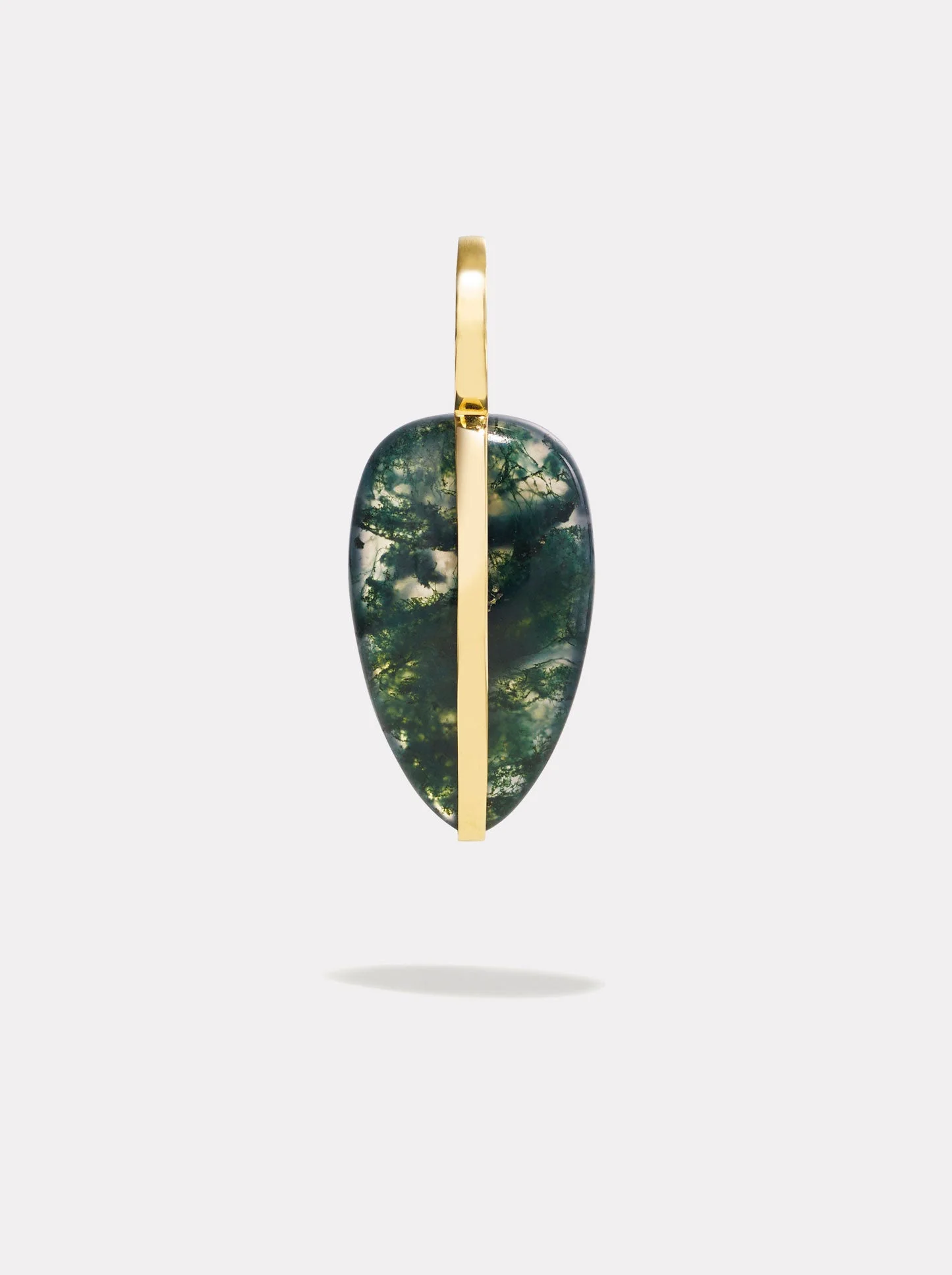 Small Pebble Pendant | Moss Agate - 1
