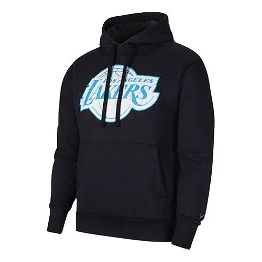 Nike NBA City Edition Logo Fleece Casual Sports Pullover Los Angeles Lakers Black CN2547-010 - 1