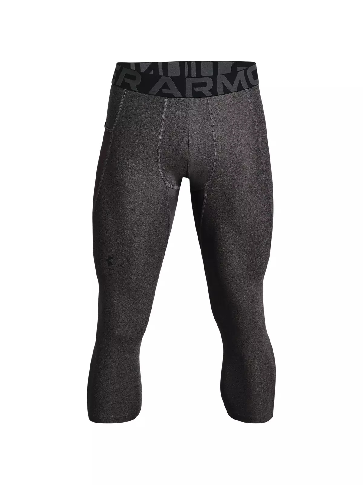 Men's Grey HeatGear Armour Â¾ Leggings - 5