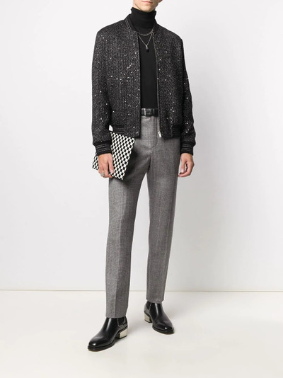 SAINT LAURENT houndstooth tailored trousers outlook