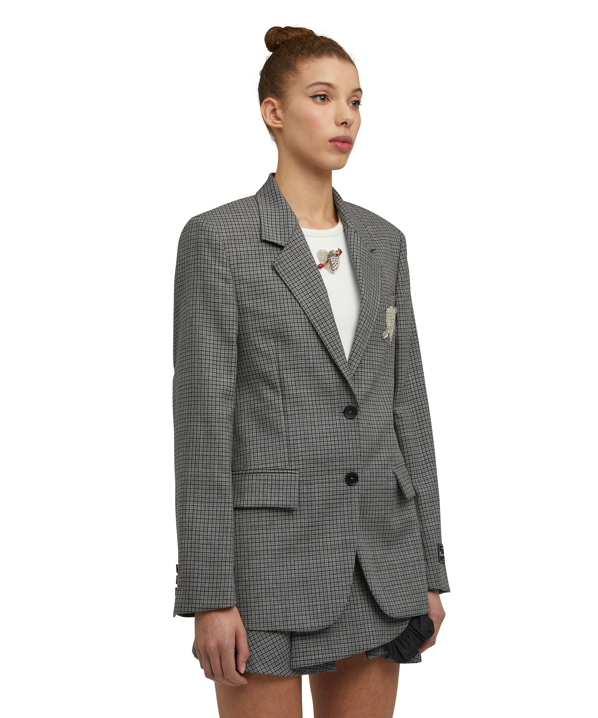 Wool jacket with "Micro Check Wool" motif - 3