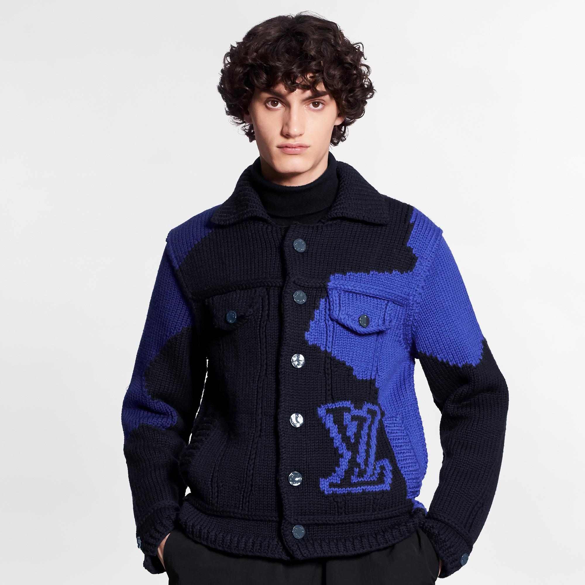 LV Intarsia Buttoned Jacket - 4