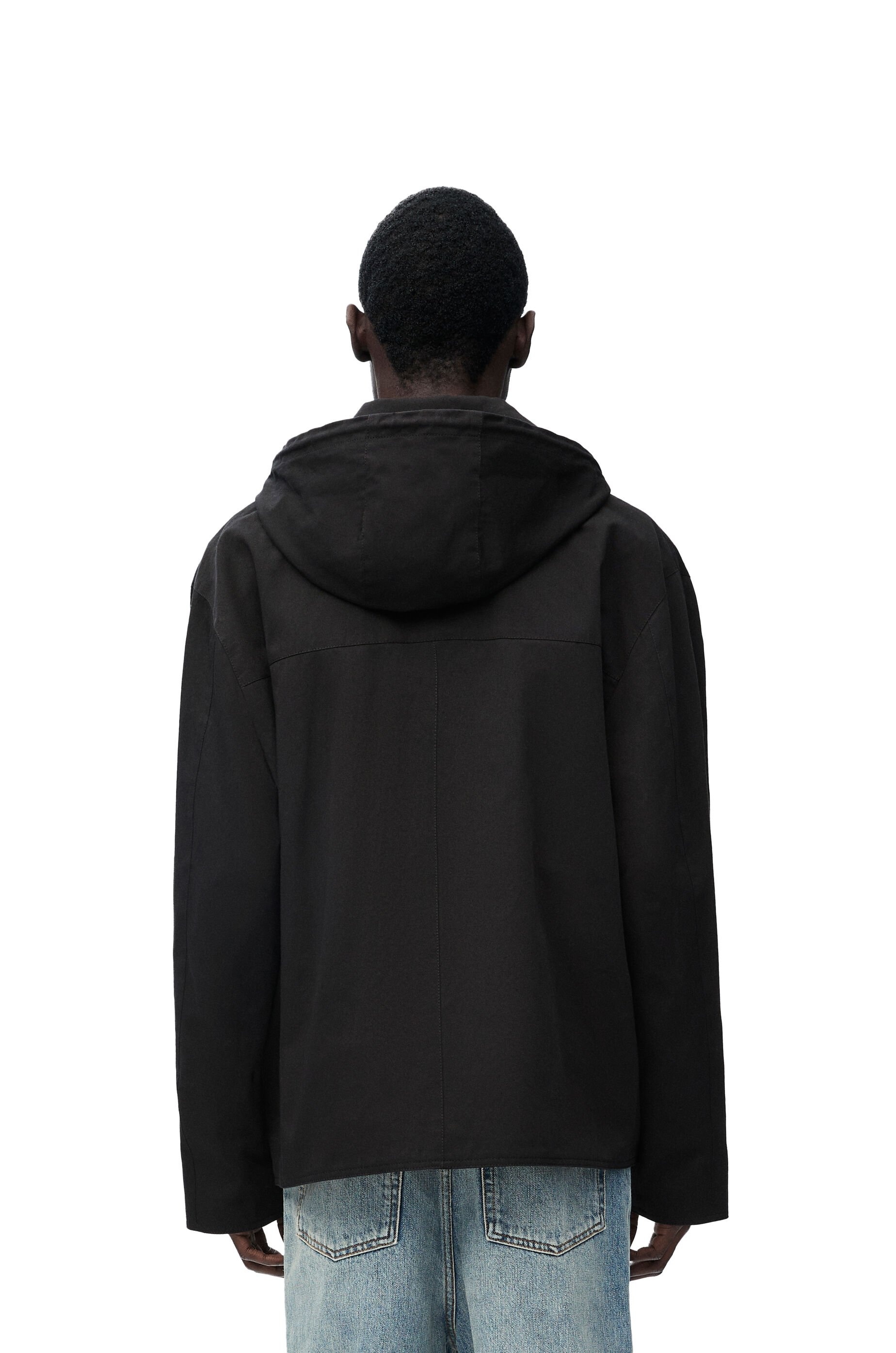 Hooded jacket in cotton - 4