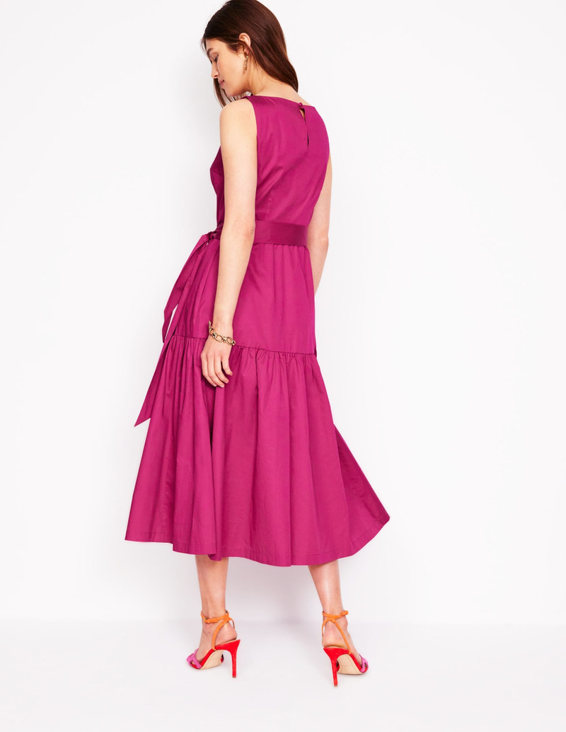 Deep Tier Fit & Flare Dress-Cherry Jam 4