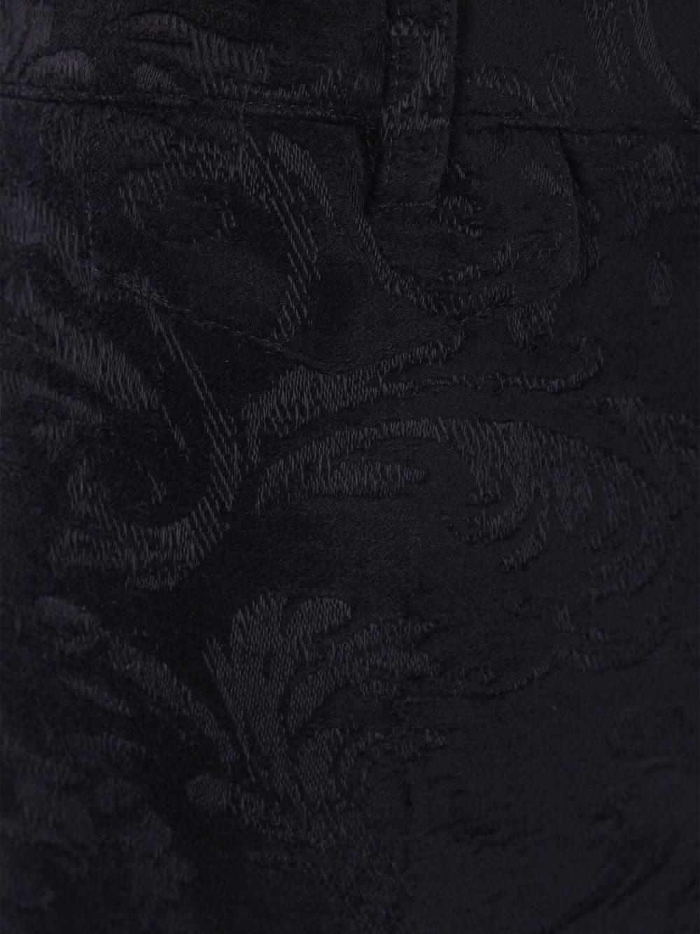 damask-pattern trousers - 3