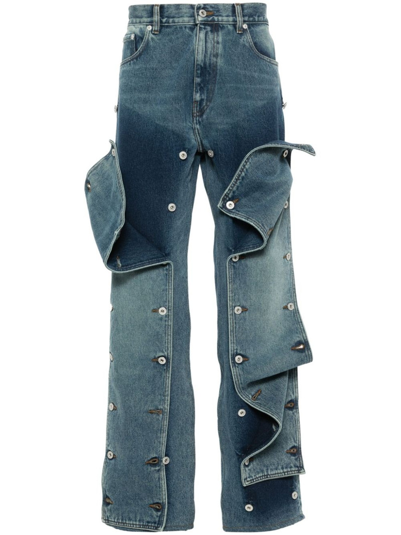 Evergreen Snap Off straight-leg jeans - 1