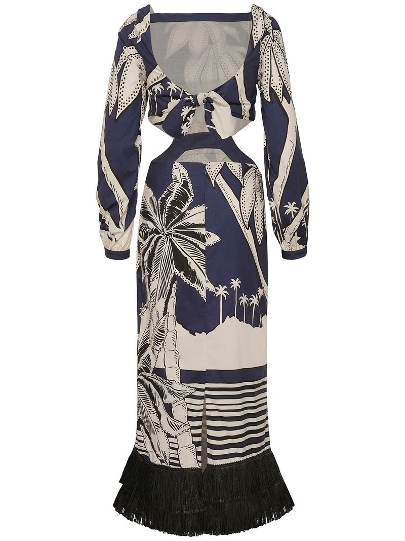 HOLISTIC JUNGLE PRINT POPLIN MIDI DRESS - 3