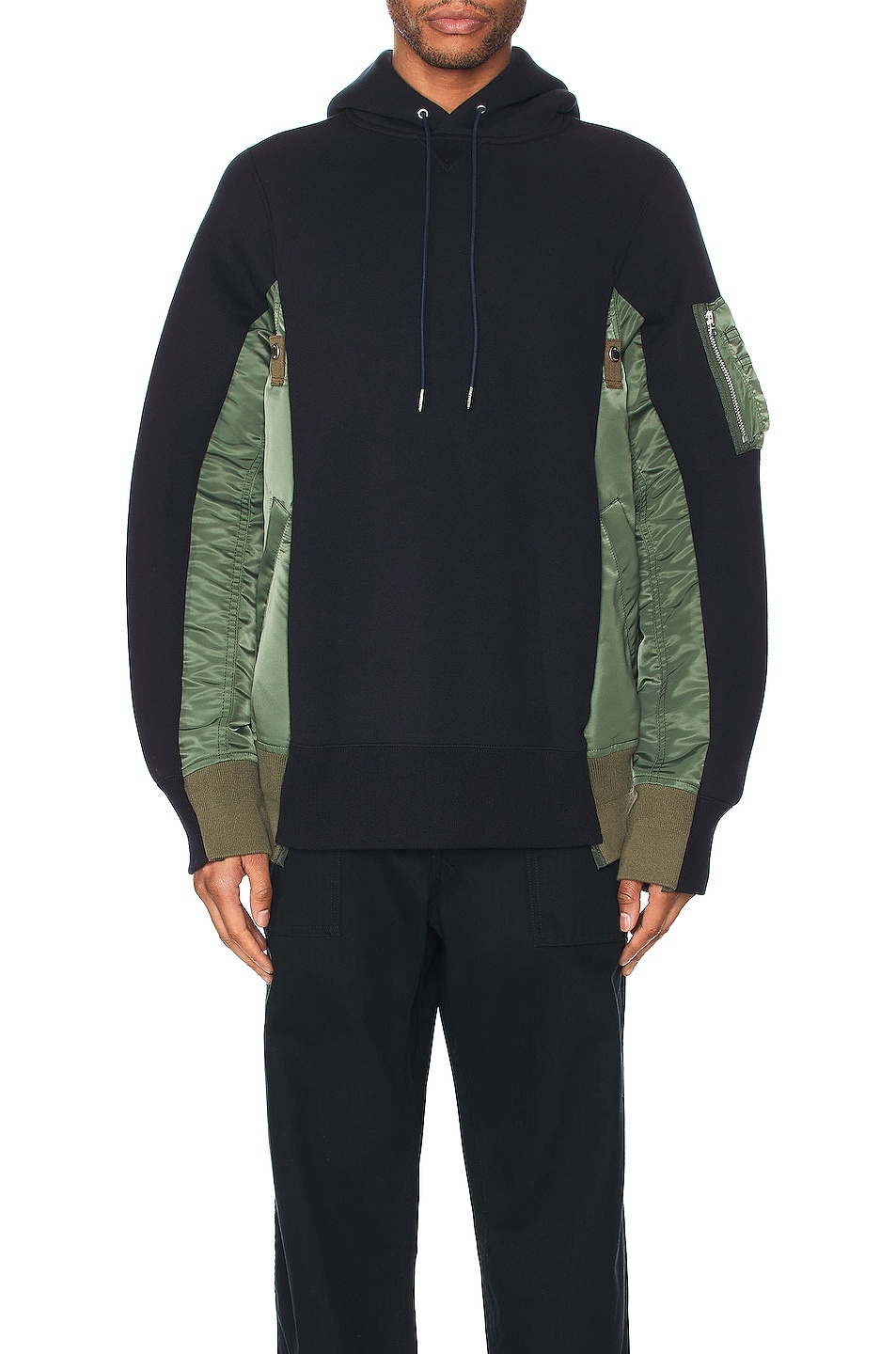 Sponge Sweat X Nylon Twill Hoodie - 3