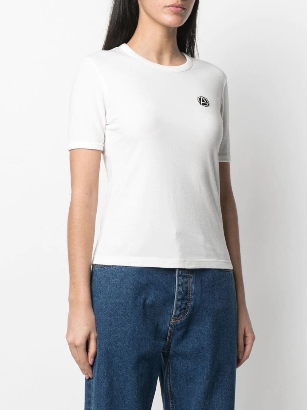 logo patch crew-neck T-shirt - 3