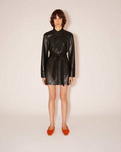 Nanushka MEDA - Vegan leather mini skirt - Black outlook