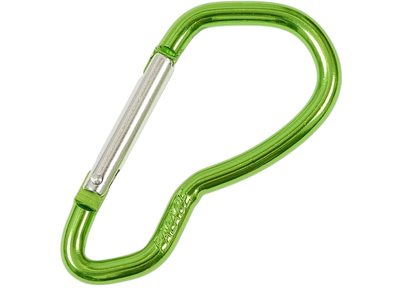 Palace Logo Carabiner Lime Green - 1