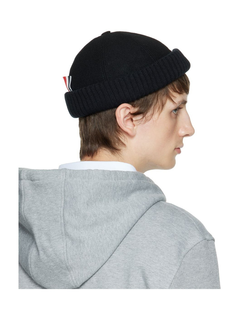 Black 4-Bar Beanie 3