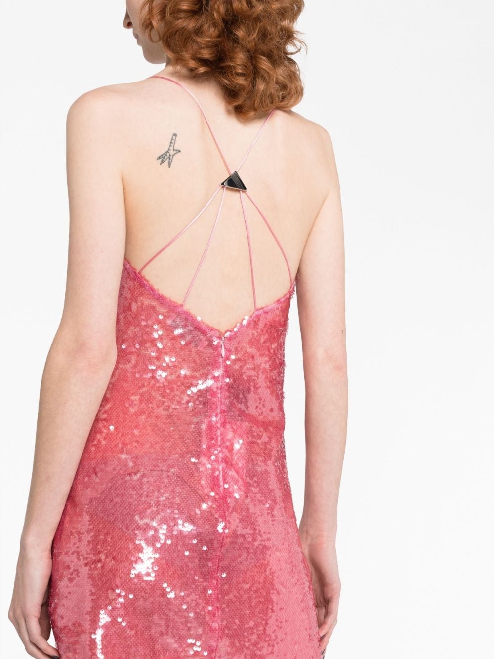 sequinned sleeveless minidress - 3