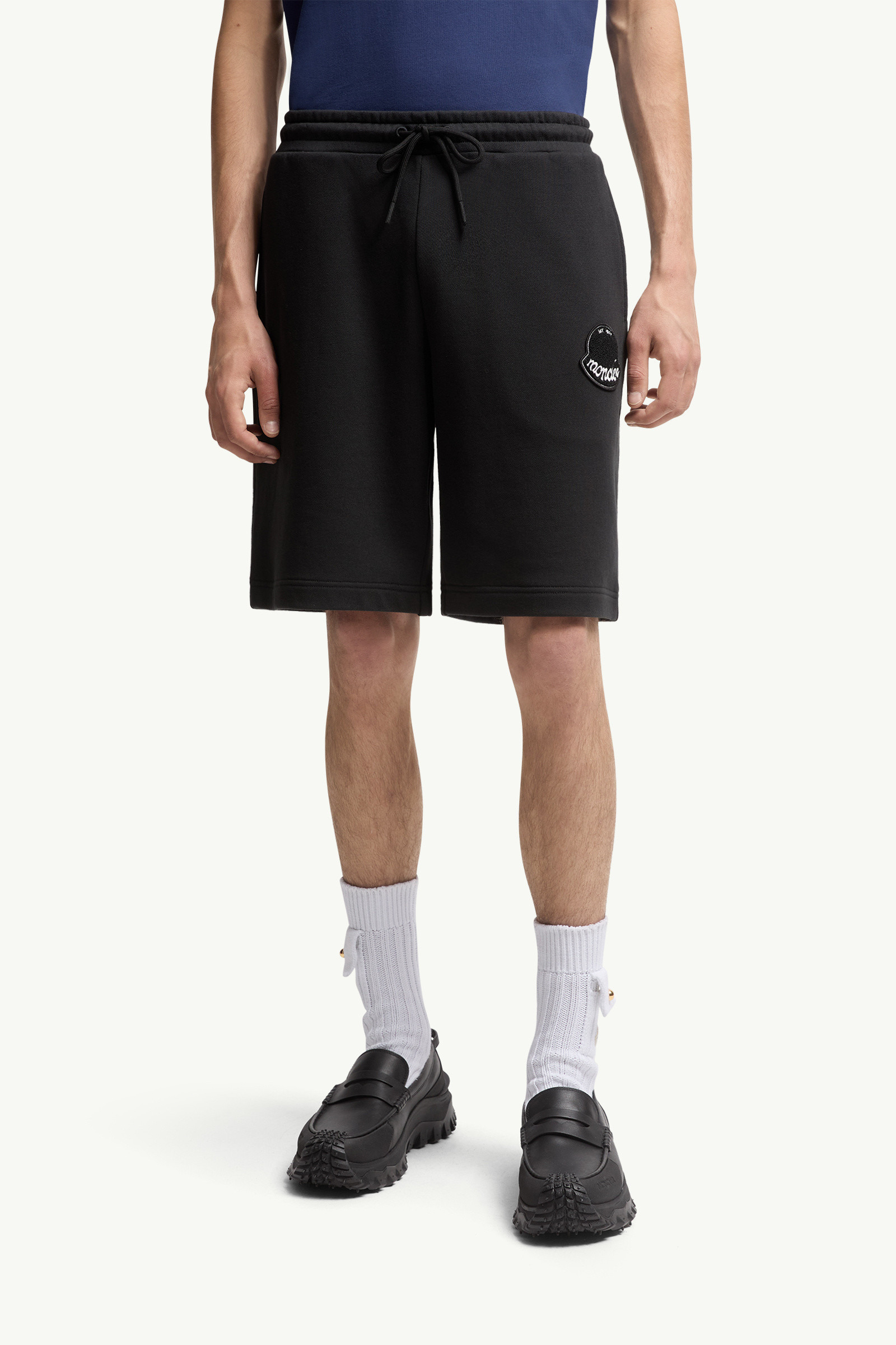 Logo Patch Cotton Shorts - 3