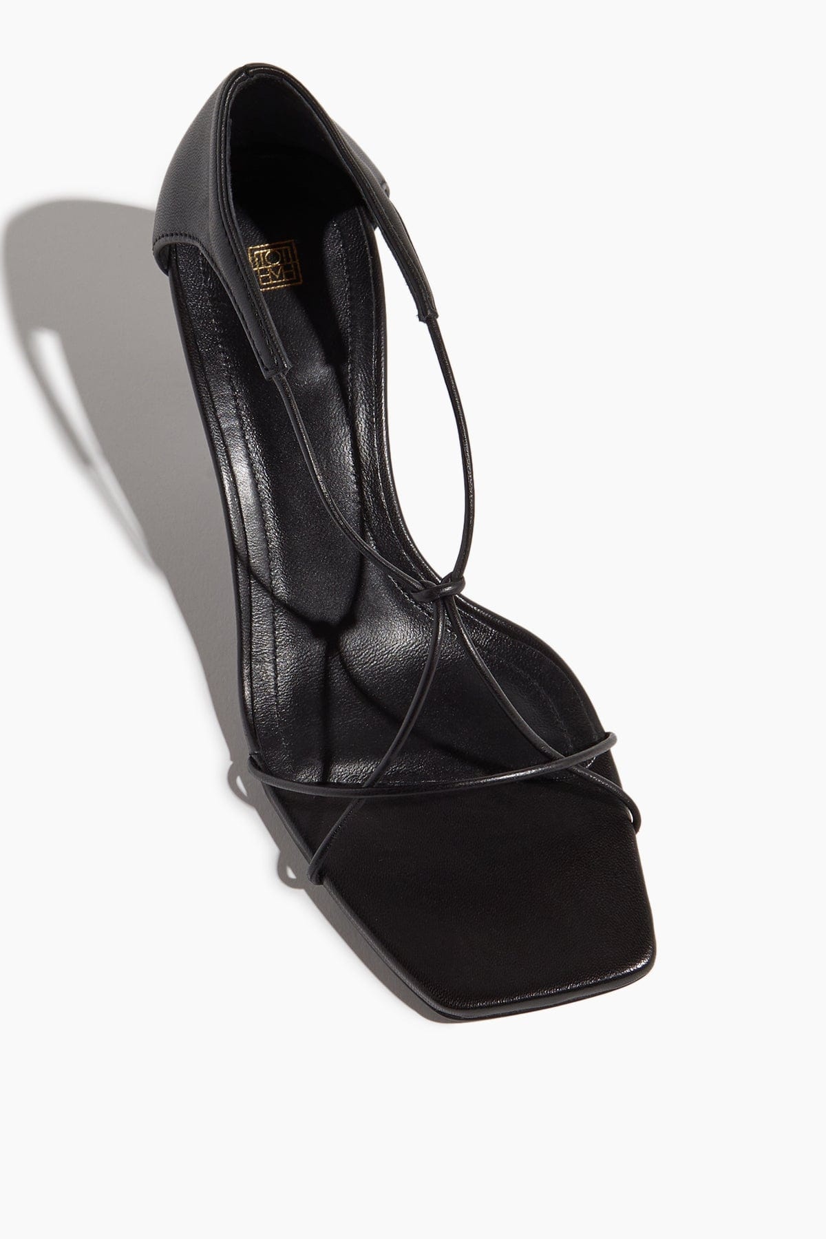 The Leather Knot Sandal in Black - 4