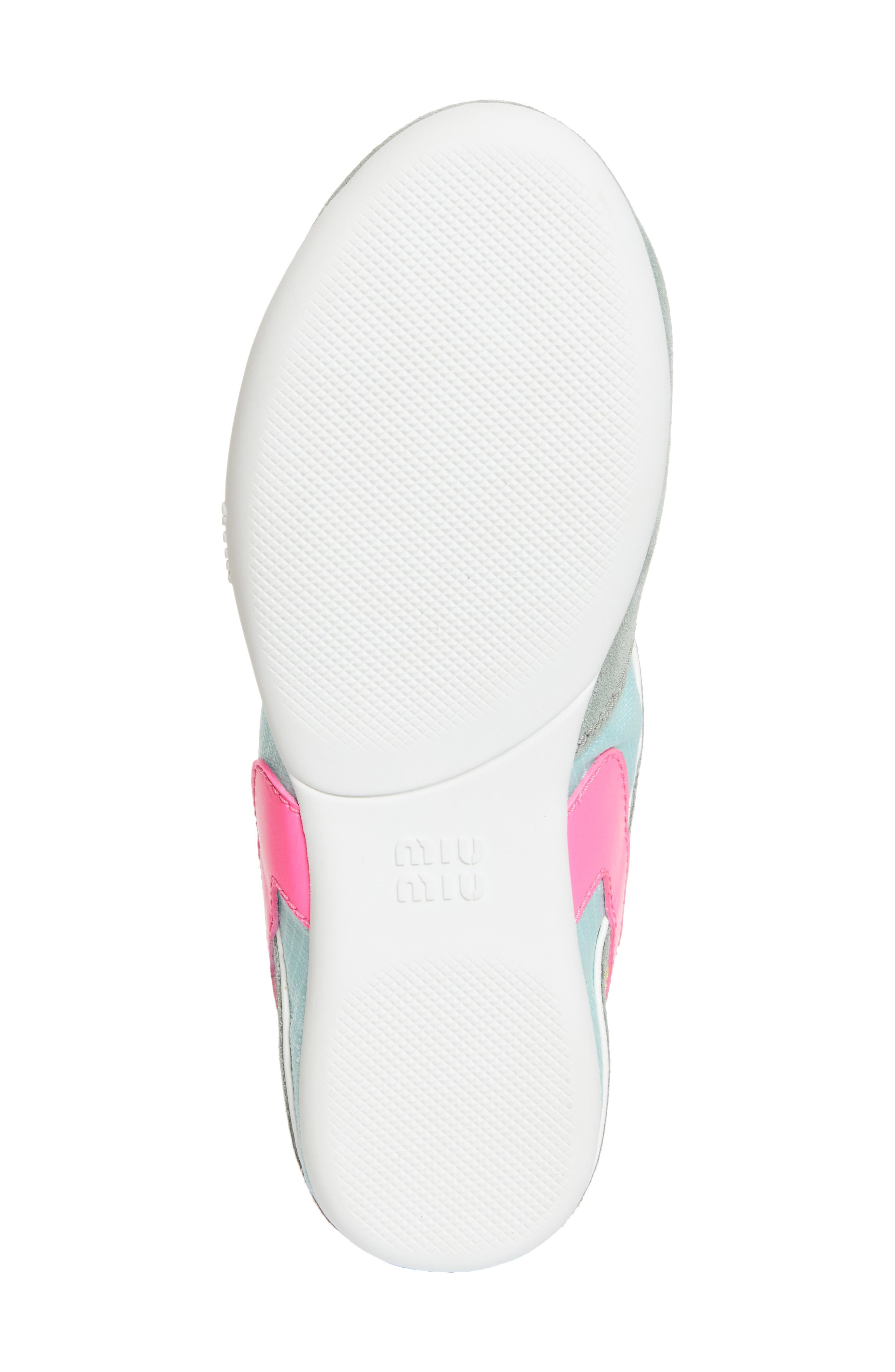 Miu Miu Gymnasium Low Top Sneaker in Anice/Fuxia at Nordstrom - 6