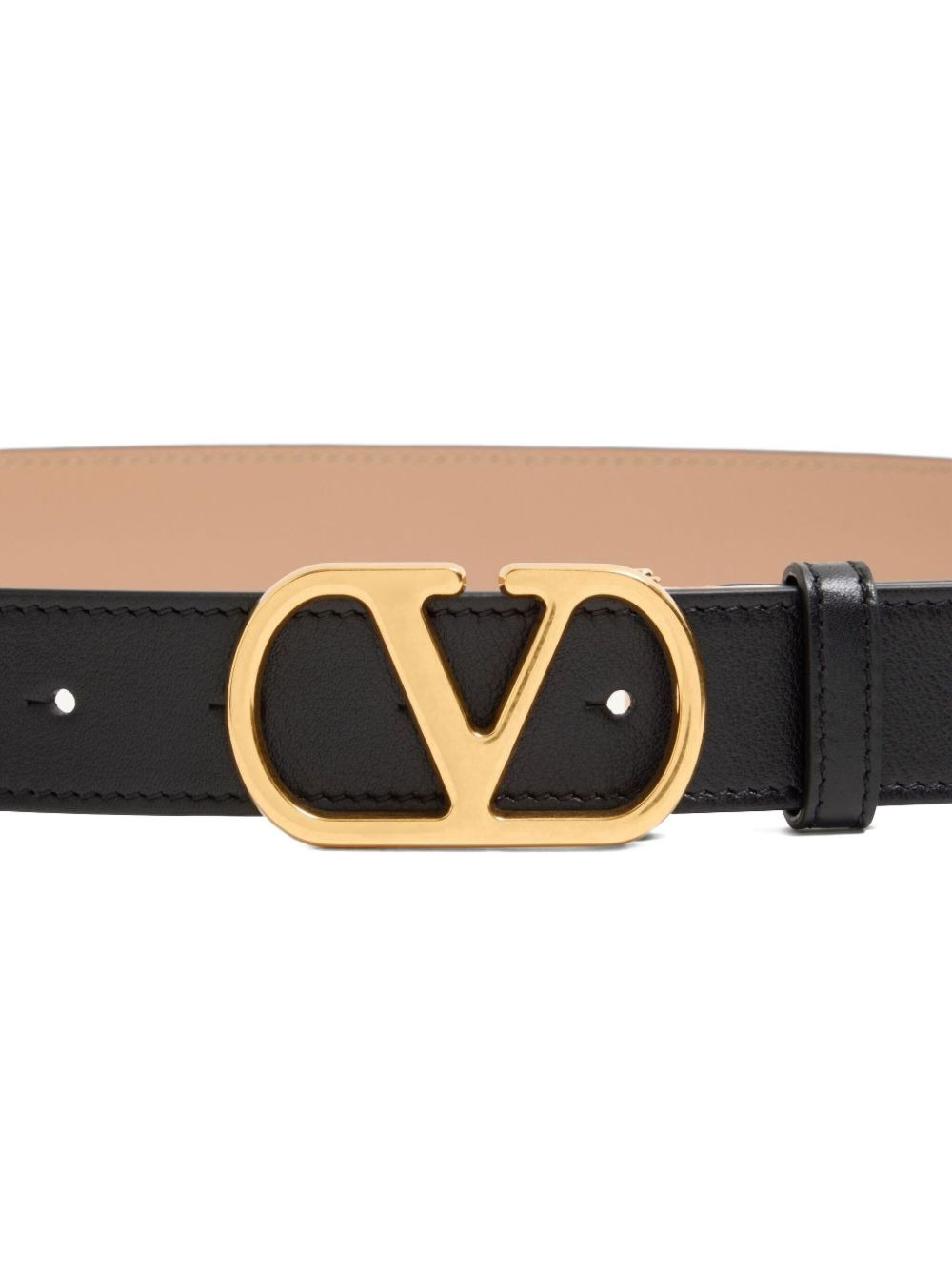 leather logo belt - 4