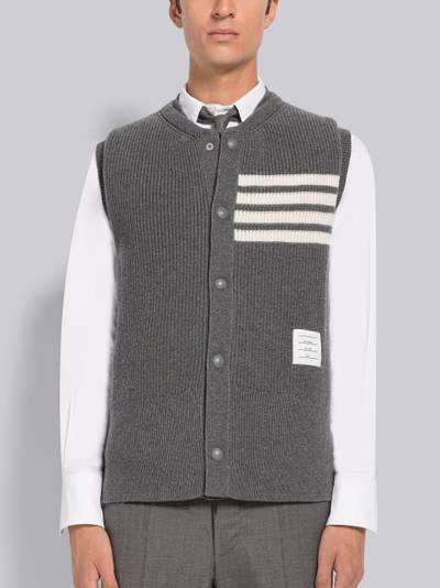 Thom Browne Nylon And Cashmere Reversible Tech Vest outlook