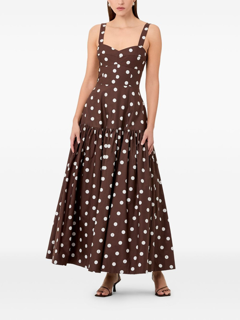 NICHOLAS Valeria polka dot midi dress outlook
