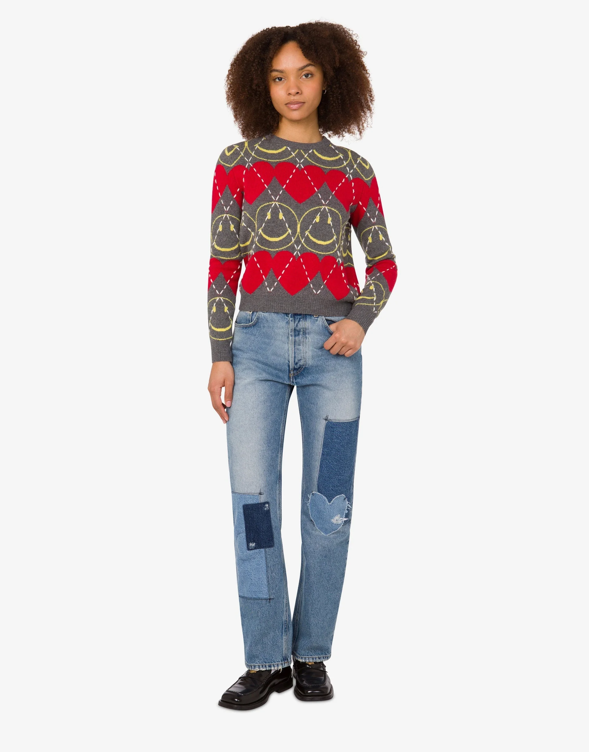 WOOL BLEND PULLOVER SMILEY® - 1